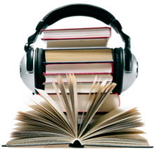 Headphones and Book